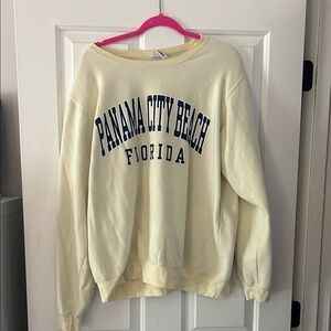 Cream Panama City Beach Sweater